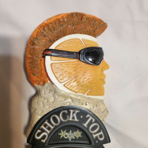 Shock Top Belgian White beer-tap keg handle 12", Snowflake design - Picture 7 of 12
